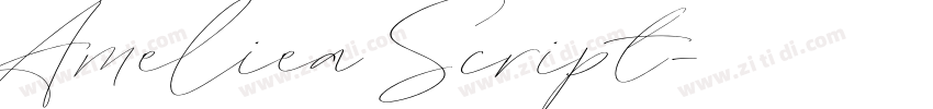 Ameliea Script字体转换